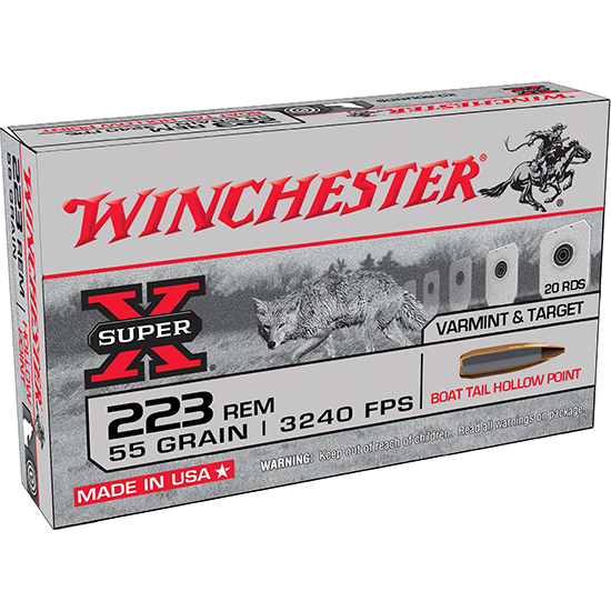 WIN SUPER-X 223REM 55GR BTHP 20/25 - Ammunition